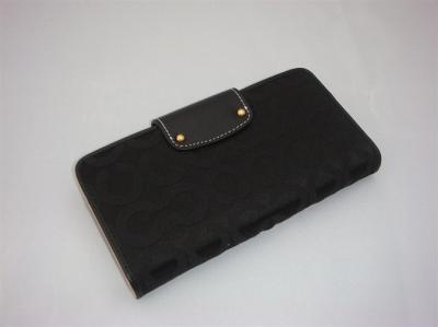 discounted coach wallets - 41985 black/golden